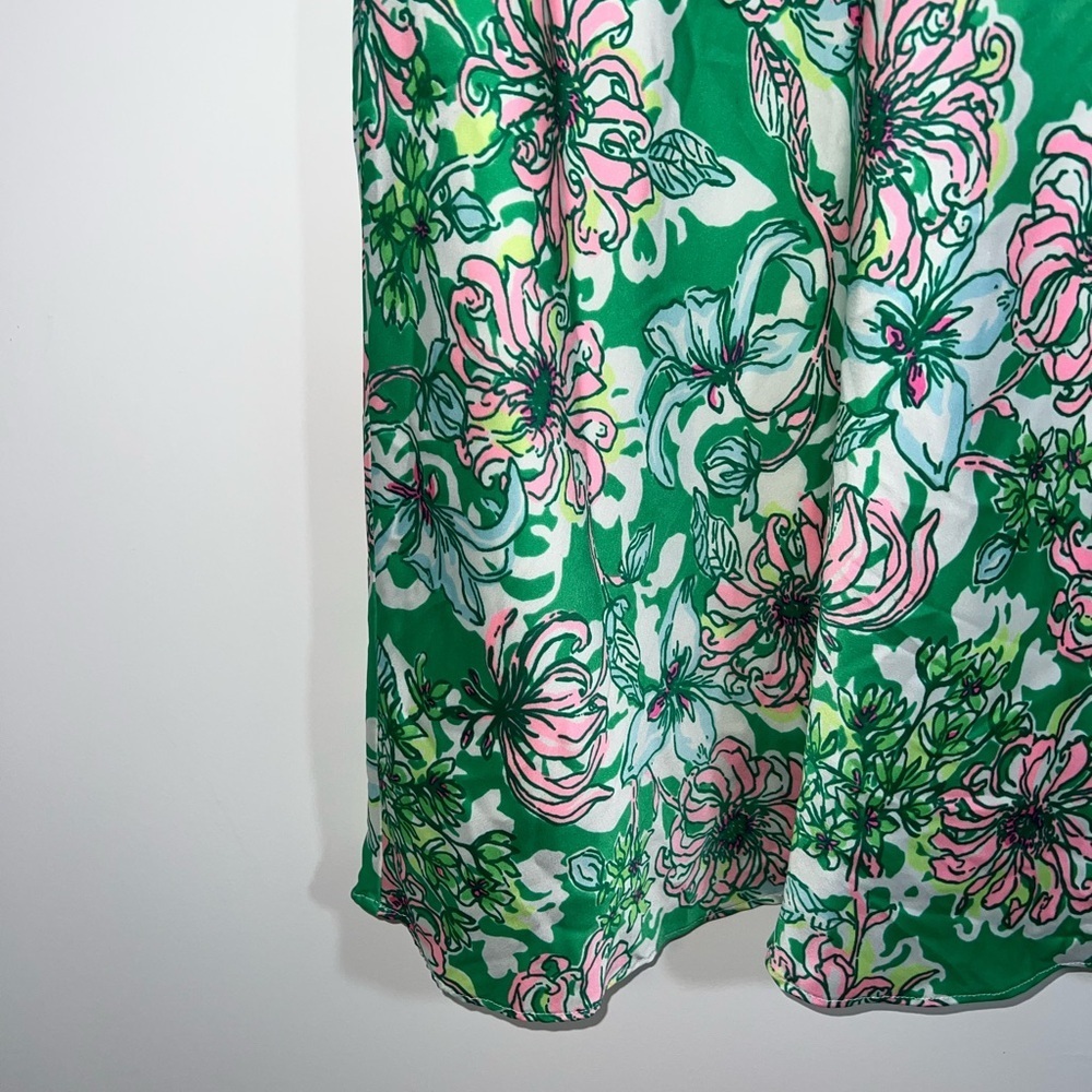 Lilly Pulitzer Rennox Midi Skirt Spearmint Blossom Views size 6 - Picture 3 of 16